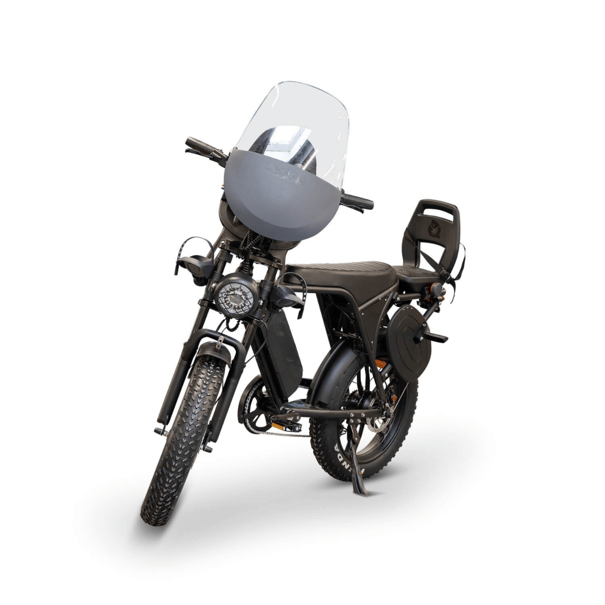 OUXI V8 Family Bike - Zwart - Voor - Achter Zitje