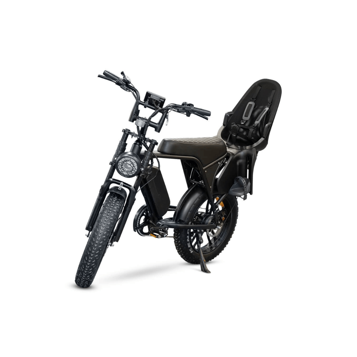 Ouxi V8 Family Bike - Family Bike - Zwart - Kinderzitje