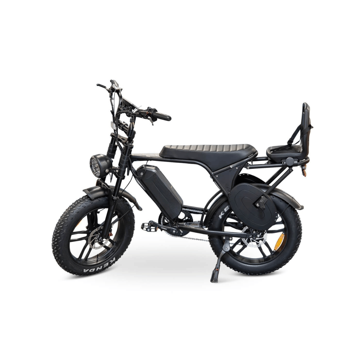 OUXI V8 Family Bike - Zwart - Kinderzitje 6 tot 10 jaar
