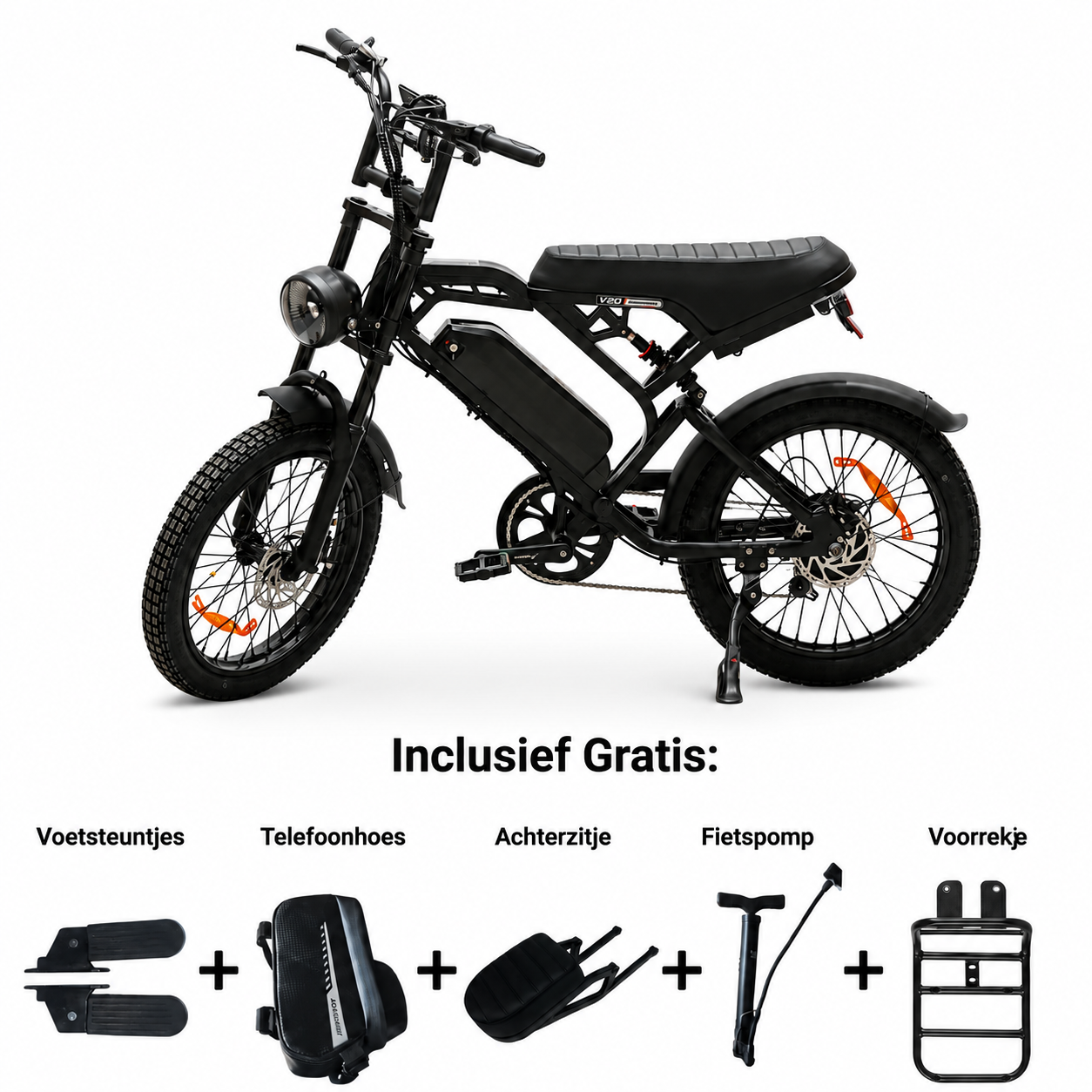 V20 Pro Skinny - Zwart - Combideal